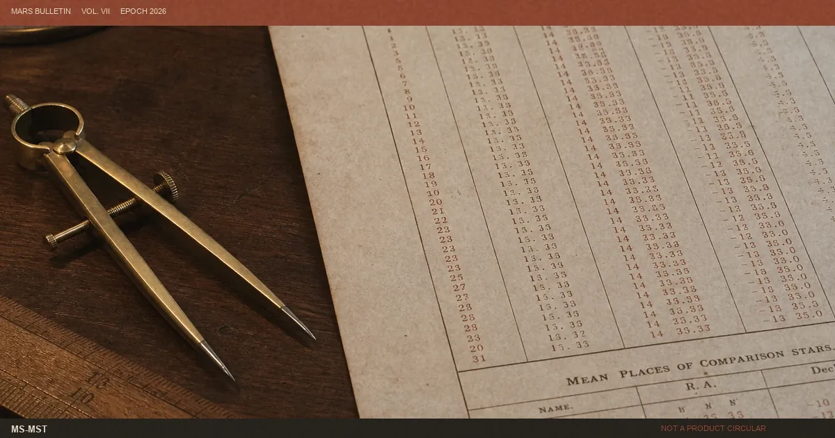 Brass dividers beside a printed colophon still